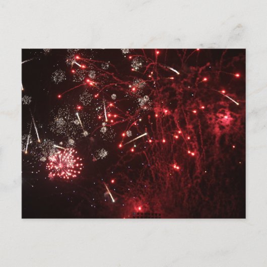 Fireworks-Postkarte Postkarte (Vorderseite)