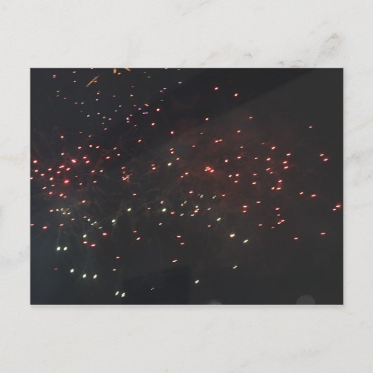 Fireworks-Postkarte Postkarte (Vorderseite)