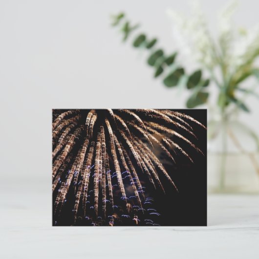 Fireworks-Postkarte Postkarte (Stehend Vorderseite)