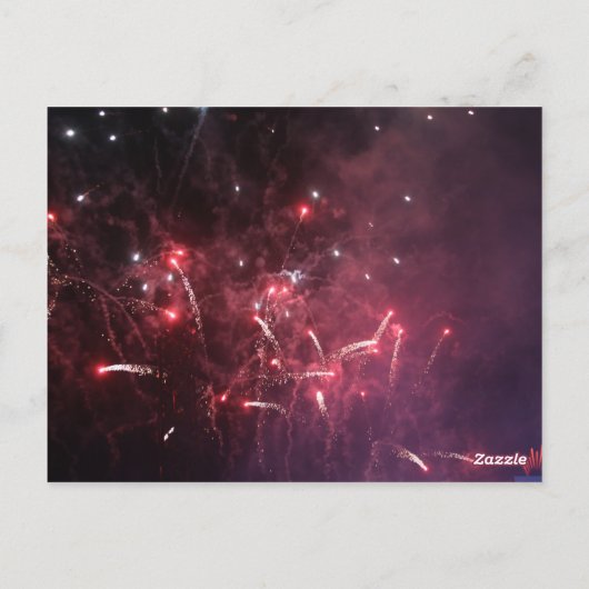 Fireworks-Postkarte Postkarte (Rückseite)
