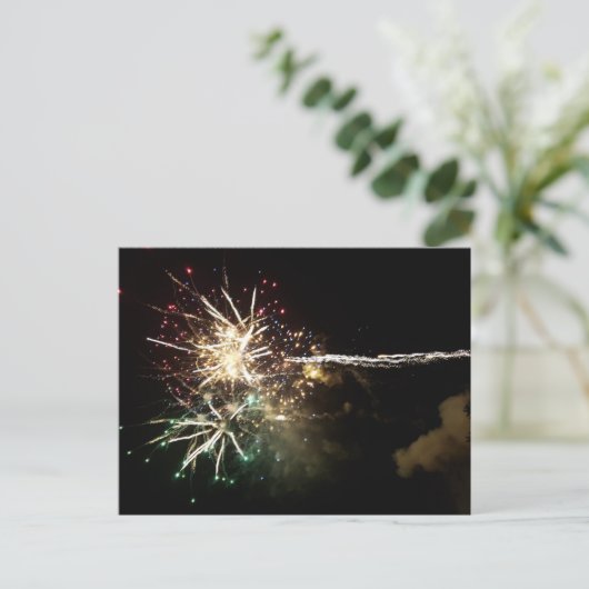 Fireworks-Postkarte Postkarte (Stehend Vorderseite)