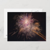 Fireworks-Postkarte Postkarte (Vorne/Hinten)