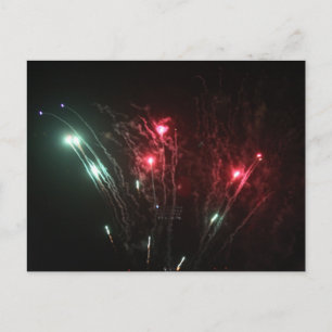 Fireworks-Postkarte Postkarte