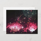 Fireworks-Postkarte Postkarte (Vorne/Hinten)