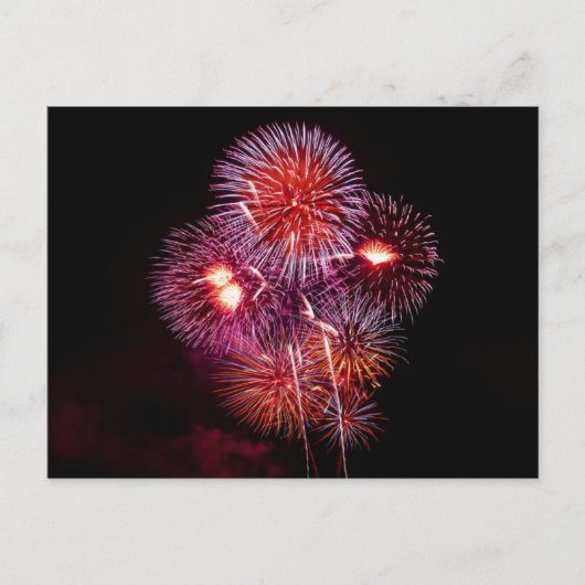 Fireworks-Postkarte Postkarte (Vorderseite)