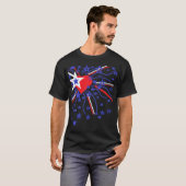 Fireworks Red White und Blue T-Shirt (Vorne ganz)