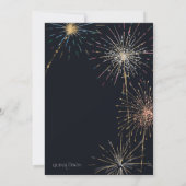 Fireworks Red, White und I DO Brautparty Einladung (Rückseite)