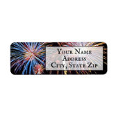 Fireworks Return Address Label (Vorne)