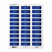 Fireworks Rocket 4. Juli Address Labels (Vorne)