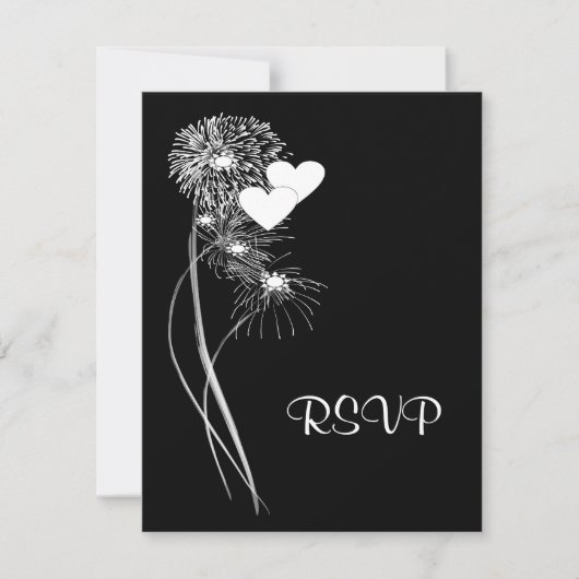 Fireworks RSVP-Karte RSVP Karte (Vorderseite)