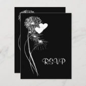 Fireworks RSVP-Karte RSVP Karte (Vorne/Hinten)