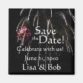 Fireworks Save the Date Magnet (Vorne)