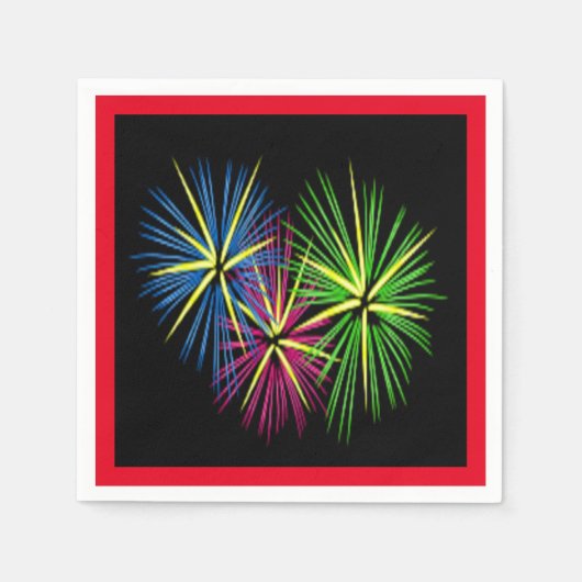 FIREWORKS SERVIETTE (Vorderseite)