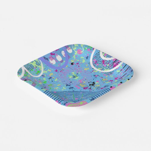 Fireworks Show  Pappteller (Gewinkelt)