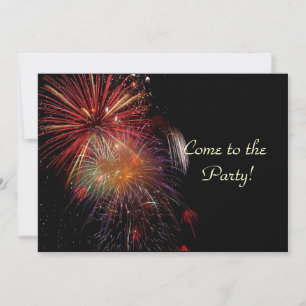 Fireworks Silvester Party Einladung Cards