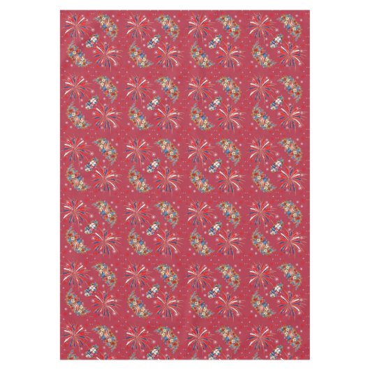 Fireworks Sparks Independence Party Tischdecke (Vorderseite)