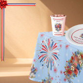 Fireworks Sparks Independence Party Tischdecke