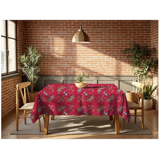 Fireworks Sparks Independence Party Tischdecke