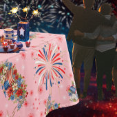 Fireworks Sparks Independence Party Tischdecke