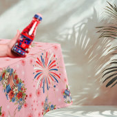 Fireworks Sparks Independence Party Tischdecke