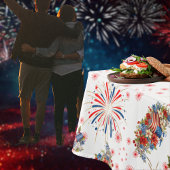 Fireworks Sparks Independence Party Tischdecke