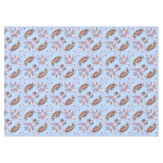 Fireworks Sparks Independence Party Tischdecke (Vorderseite (Horizontal))