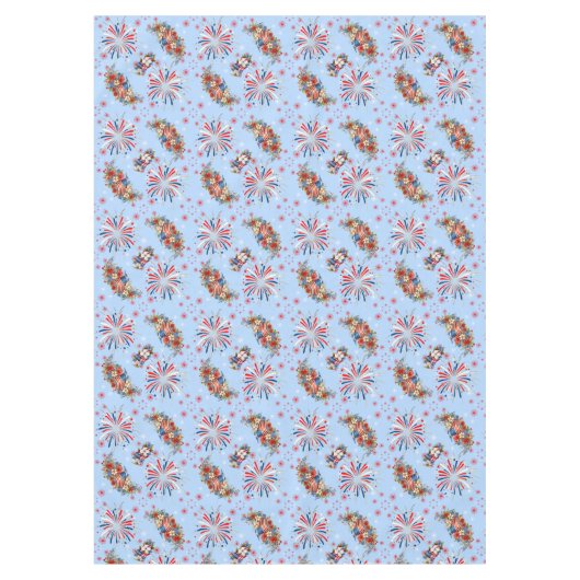 Fireworks Sparks Independence Party Tischdecke (Vorderseite)