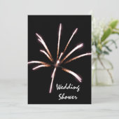 Fireworks Summer Polterabend Einladung (Stehend Vorderseite)