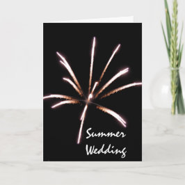 Fireworks Summer Wedding Save the Date Ankündigung