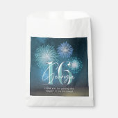 Fireworks Sweet 16 Aquamarin ID984 Geschenktütchen (Vorderseite)