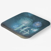 Fireworks Sweet 16 Aquamarin ID984 Pappteller (Gewinkelt)