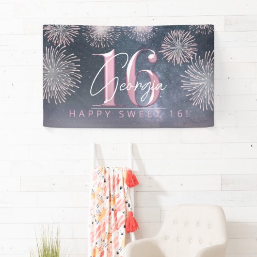 Fireworks Sweet 16 Midnight Blush ID984 Banner (Insitu)