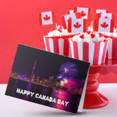 Fireworks Toronto Skyline Happy Canada Day Karte