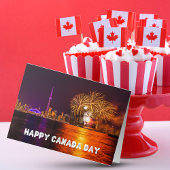 Fireworks Toronto Skyline Happy Canada Day Karte