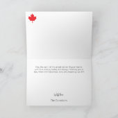 Fireworks Toronto Skyline Happy Canada Day Karte (Innenseite)