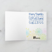 Fireworks UNIVERSELLE Mitarbeiterjubiläumskarte Karte (Innenseite)