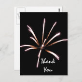 Fireworks Vielen Dank Note Card Postkarte (Vorne/Hinten)