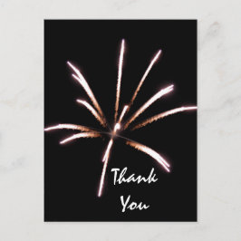 Fireworks Vielen Dank Note Card Postkarte