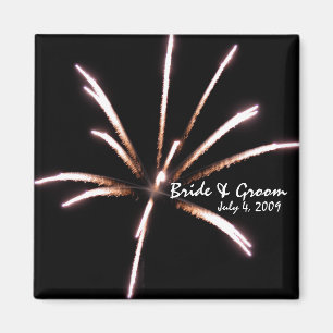 Fireworks Wedding Magnet