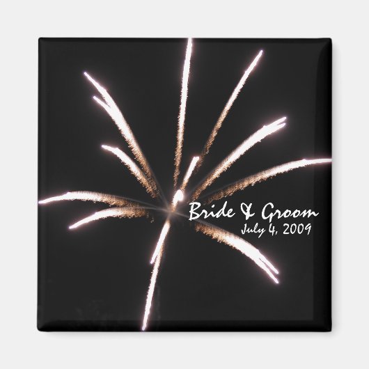 Fireworks Wedding Magnet (Vorne)