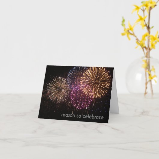 Fireworks-Worthy Birthday Card Karte (Gelbe Blume)