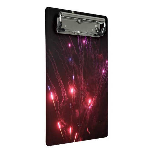 Fireworks-Zwischenablage Mini Klemmbrett (Schrägansicht)