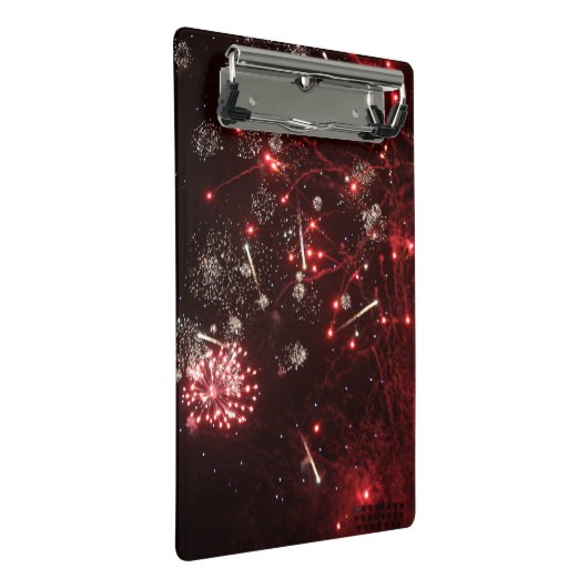 Fireworks-Zwischenablage Mini Klemmbrett (Schrägansicht)