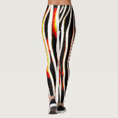 Firey Blitzzebra-gestreifte Leggings (Rückseite)