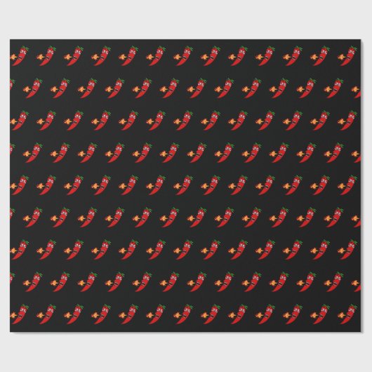 Firey Hot Pepper Geschenkpapier (Flach)