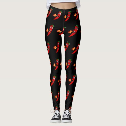 Firey Hot Pepper Leggings (Vorderseite)