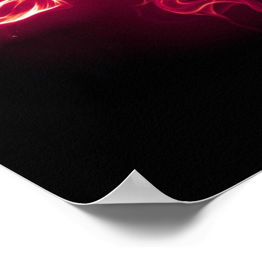 Firey-Liebe - Rot Poster (Ecke)