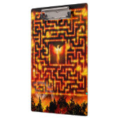 Firey Phoenix Maze Clipboard Klemmbrett (Links)