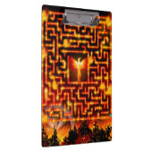 Firey Phoenix Maze Clipboard Klemmbrett (Rechts)