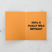 Firey Triceratops Geburtstag Karte (Innenseite)